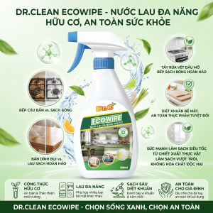 Sản phẩm Lau Đa Năng Hữu Cơ Dr.Clean Eco Wipe: Dọn Nhà Thông Minh, Trọn Vẹn Khí Chất Sống Xanh